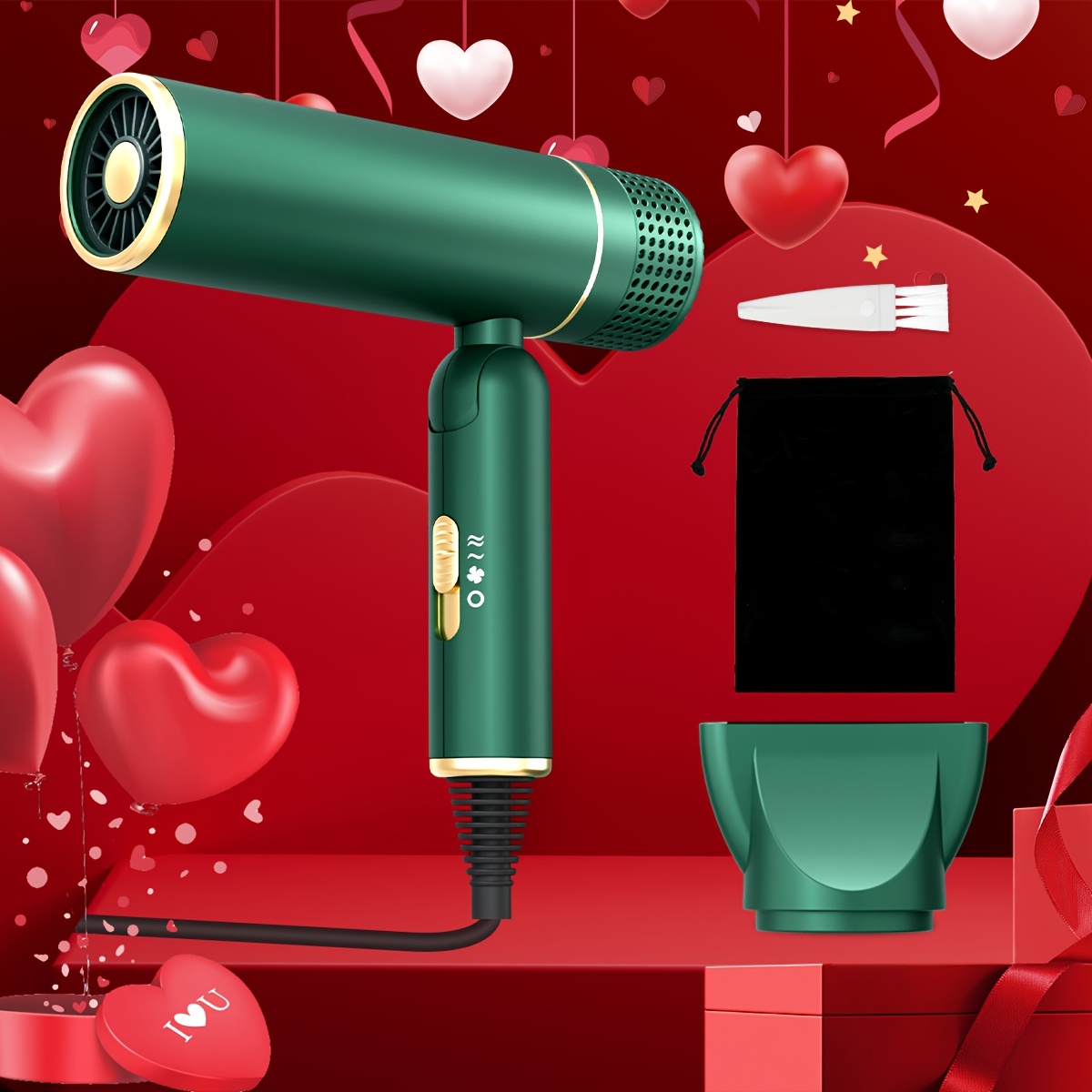 Hair Dryer With Blue Light Hot And Cold Wind, Professional Ion Hair Care Dryer With Diffuser, Gentle And Safe Hair Dryer, Gifts For , Birthday Gift
Hair Dryer With Blue Light Hot And Cold Wind, Professional Ion Hair Care Dryer With Diffuser, Gentle And Safe Hair Dryer, Gifts For , Birthday Gift