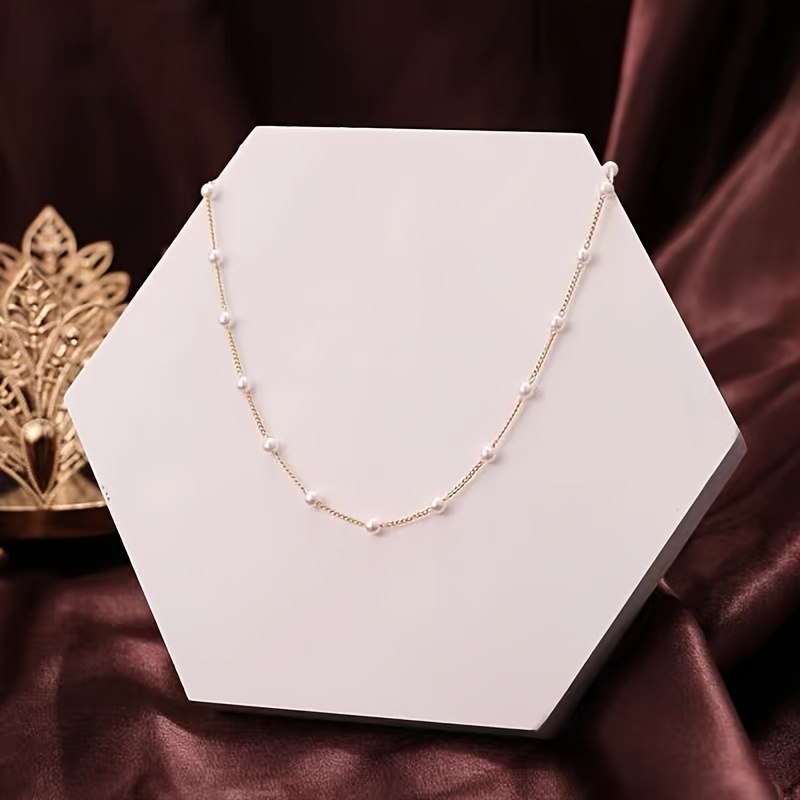 Collier Élégant en Fausse Perle - Chaîne de Clavicule pour Femmes, pour Tenue Décontractée & Cadeau
Collier Élégant en Fausse Perle - Chaîne de Clavicule pour Femmes, pour Tenue Décontractée & Cadeau