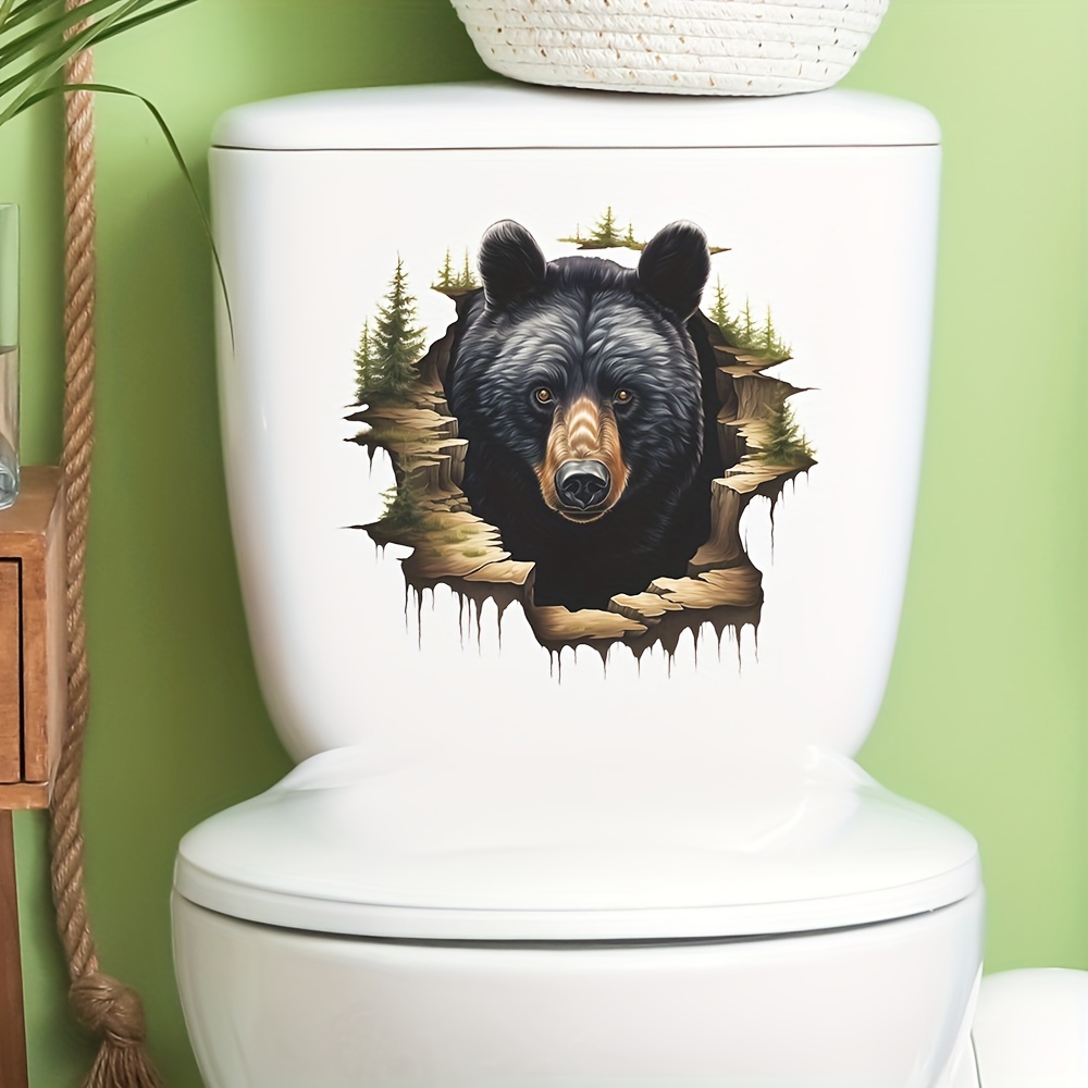 1pc Self-adhesive Black Bear Wall Sticker For Bedroom And Toilet, Exquisite Painted Animal Decor, Plastic Material, No Electricity Required, Featherless, Seasonal Home Decoration
1pc Self-adhesive Black Bear Wall Sticker For Bedroom And Toilet, Exquisite Painted Animal Decor, Plastic Material, No Electricity Required, Featherless, Seasonal Home Decoration
