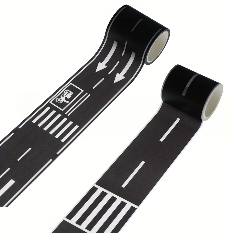 2 Rolls, Roadway Tape, Black Road Car Track Tape For Birthday Party Racing Party Decoration
2 Rolls, Roadway Tape, Black Road Car Track Tape For Birthday Party Racing Party Decoration