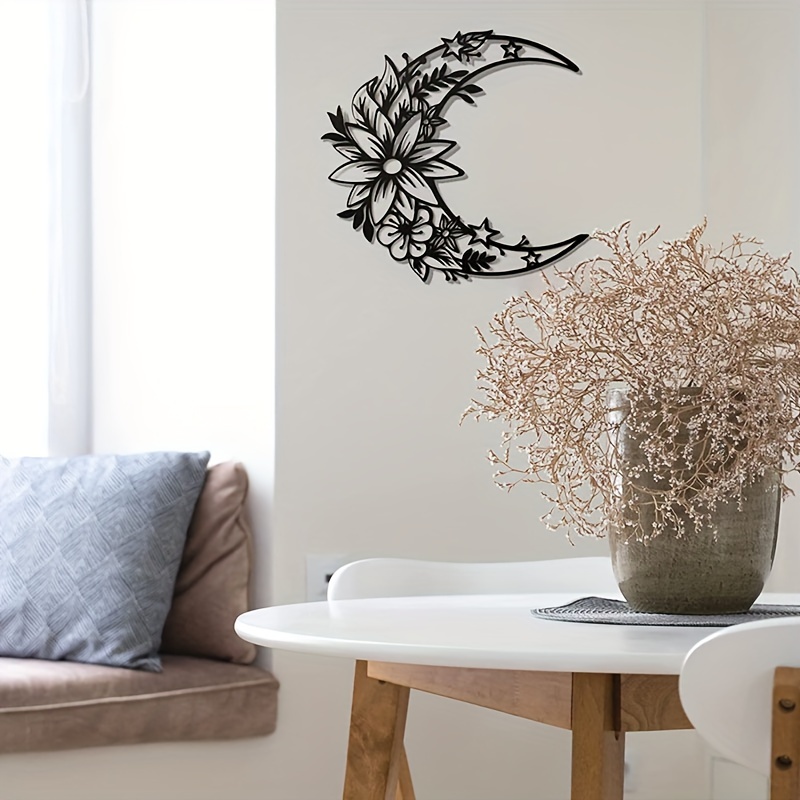 1pc Metal Moon-shaped Flower Hollow Iron Wall, Modern And Simple Decoration, Living Room Wall Decoration, Indoor And Outdoor
1pc Metal Moon-shaped Flower Hollow Iron Wall, Modern And Simple Decoration, Living Room Wall Decoration, Indoor And Outdoor