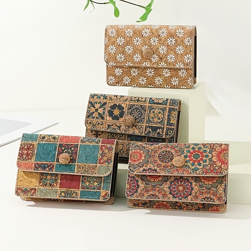 Portefeuille Accordéon en Liège Vintage pour Femme, Poche Rabattable Non Doublée avec Fermeture à Pression - Facile à Nettoyer
Portefeuille Accordéon en Liège Vintage pour Femme, Poche Rabattable Non Doublée avec Fermeture à Pression - Facile à Nettoyer