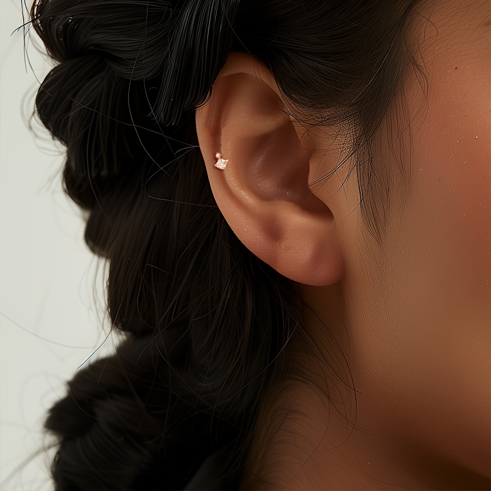 0.5g 1pc S925 Sterling Silver Study Earring Flat Earring For Women Fine Jewelry Halloween Gifts Bridesmaid Gifts
0.5g 1pc S925 Sterling Silver Study Earring Flat Earring For Women Fine Jewelry Halloween Gifts Bridesmaid Gifts