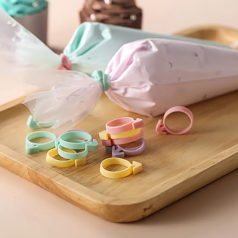 8/16pcs Flexibake Silicone Bag Tie Rings Set - Universal, Dishwasher Safe, Food Grade, Flexible Pipe Bag Rings For Cake Decorating & Baking
8/16pcs Flexibake Silicone Bag Tie Rings Set - Universal, Dishwasher Safe, Food Grade, Flexible Pipe Bag Rings For Cake Decorating & Baking