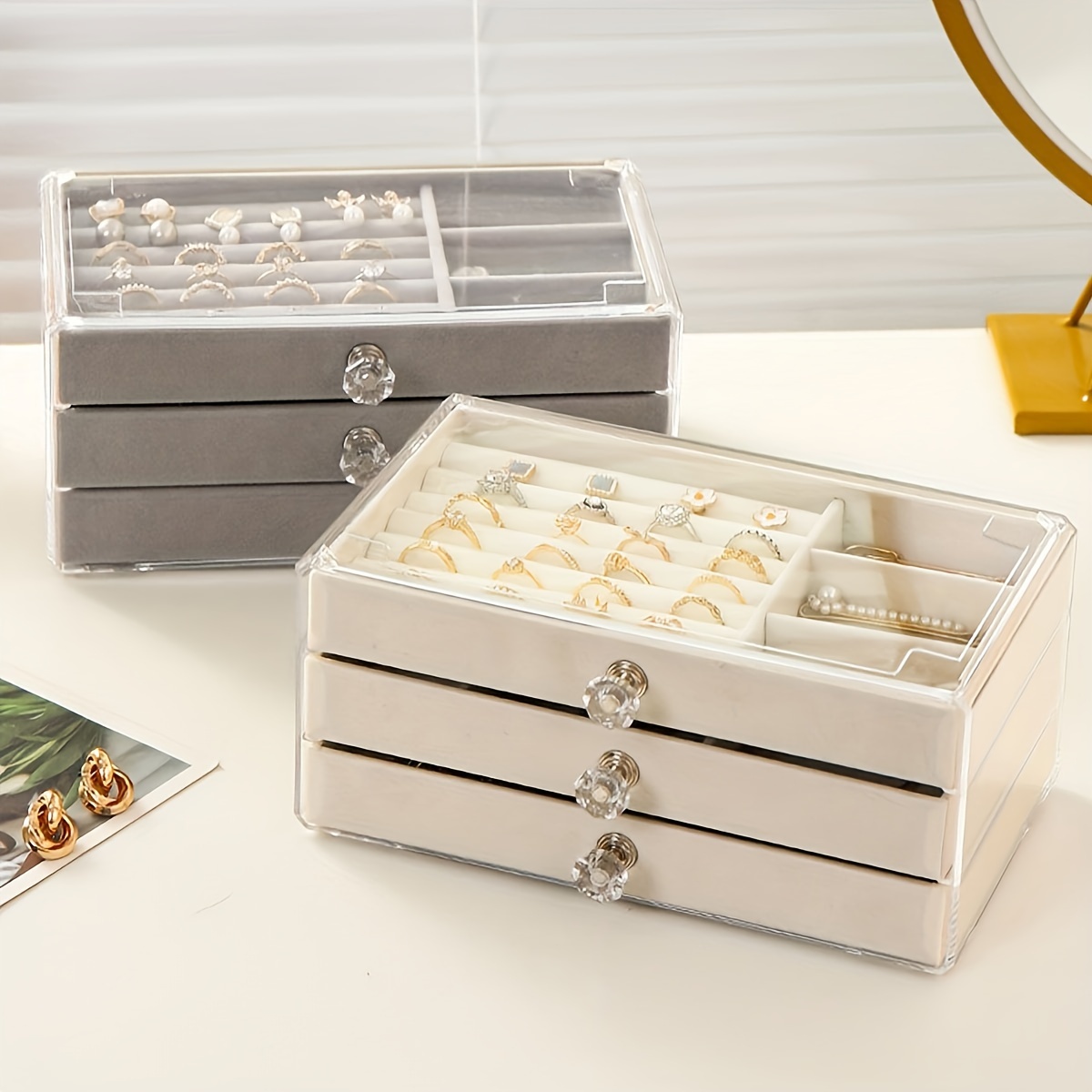 1pc Jewelry Box, 3- Jewelry Storage , Jewelry Storage Display , Jewelry Necklaces Bracelets Pendants Storage Organizer
1pc Jewelry Box, 3- Jewelry Storage , Jewelry Storage Display , Jewelry Necklaces Bracelets Pendants Storage Organizer