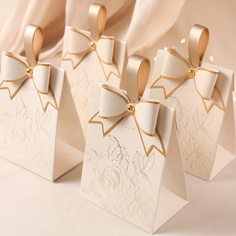 20pcs Vintage French Champagne Bowknot Candy Boxes - Weddings, Birthdays & Parties - Elegant Gift Packaging For Chocolates & Cookies
20pcs Vintage French Champagne Bowknot Candy Boxes - Weddings, Birthdays & Parties - Elegant Gift Packaging For Chocolates & Cookies