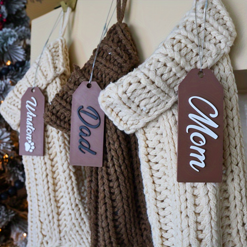 Custom Acrylic Name Tags For Christmas Stockings - Personalized Holiday Decor & Gift Labels
Custom Acrylic Name Tags For Christmas Stockings - Personalized Holiday Decor & Gift Labels