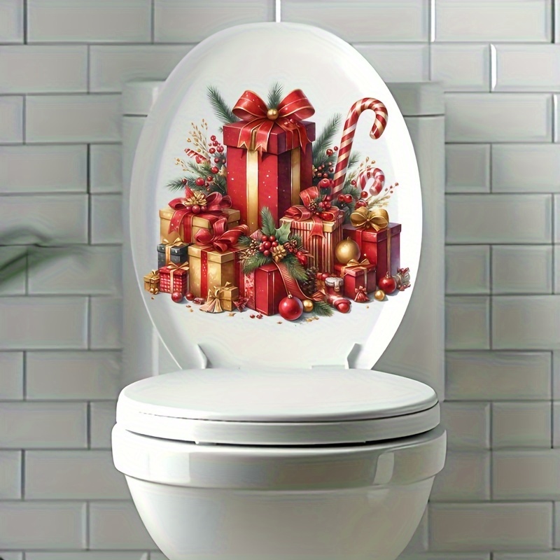 Easy-apply Christmas Toilet Seat Cover Sticker - Bathroom Decor, Self-adhesive, Square Shape
Easy-apply Christmas Toilet Seat Cover Sticker - Bathroom Decor, Self-adhesive, Square Shape