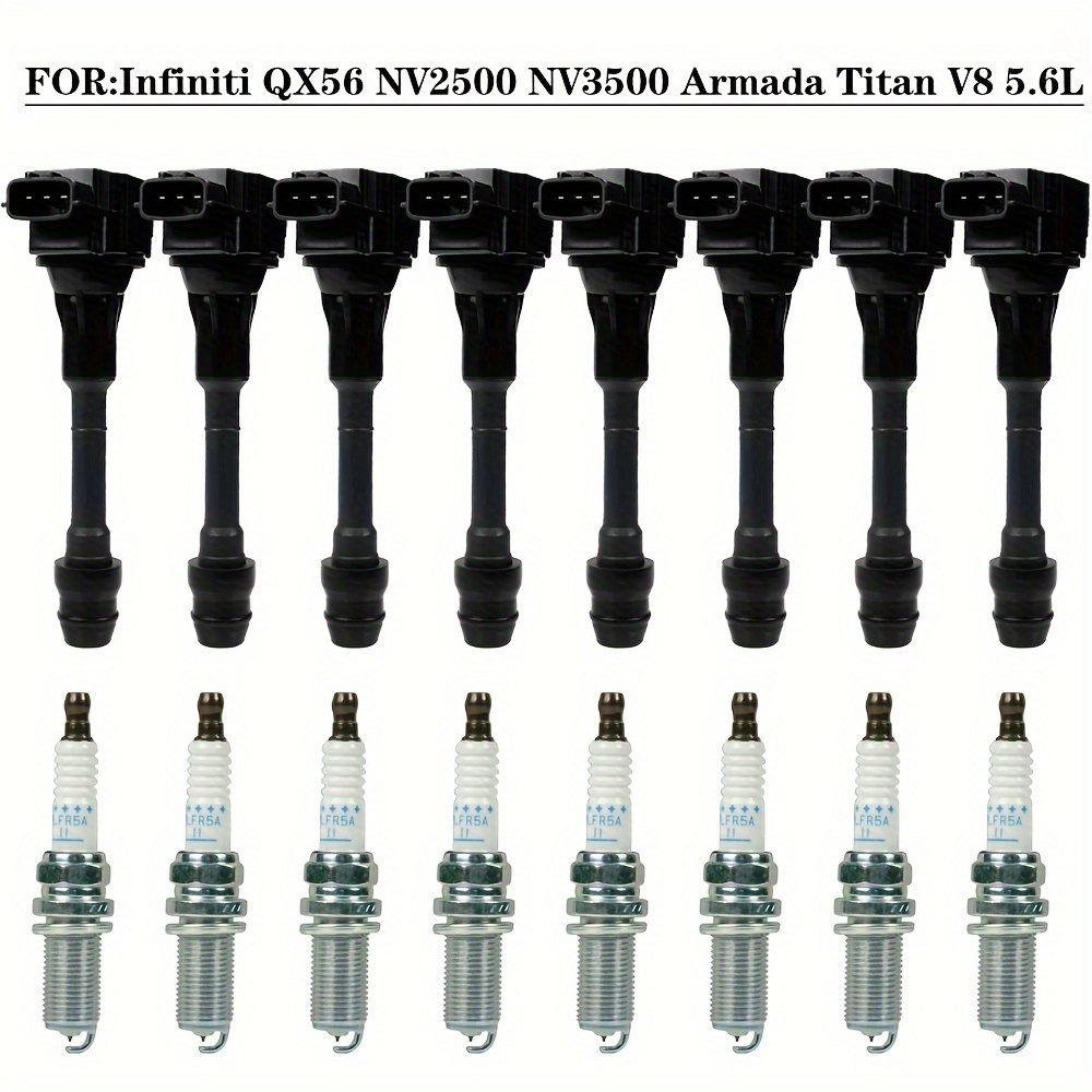 8packs Ignition Coil Spark Plug For Nissan 2004-2007 For Armada Titan Infiniti 5.6l Uf510
8packs Ignition Coil Spark Plug For Nissan 2004-2007 For Armada Titan Infiniti 5.6l Uf510