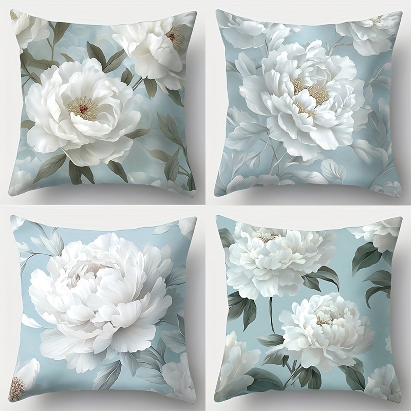 4pcs Set Elegant Pillowcases, 17.7" Square - Soft & Comfortable Polyester Covers For Living Room Sofa Decor, Zip Closure, Machine Washable
4pcs Set Elegant Pillowcases, 17.7" Square - Soft & Comfortable Polyester Covers For Living Room Sofa Decor, Zip Closure, Machine Washable