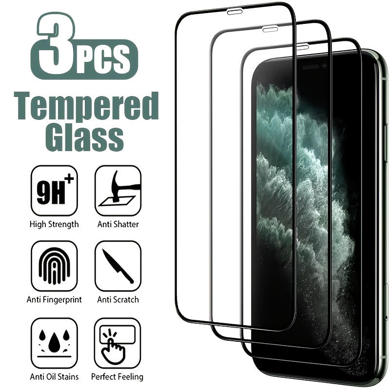 3pcs Film de protection d'écran en verre trempé pour iPhone 11 12 13 Pro Max 13 Mini pour iPhone Plus XS XR XS MAX SE
3pcs Film de protection d'écran en verre trempé pour iPhone 11 12 13 Pro Max 13 Mini pour iPhone Plus XS XR XS MAX SE