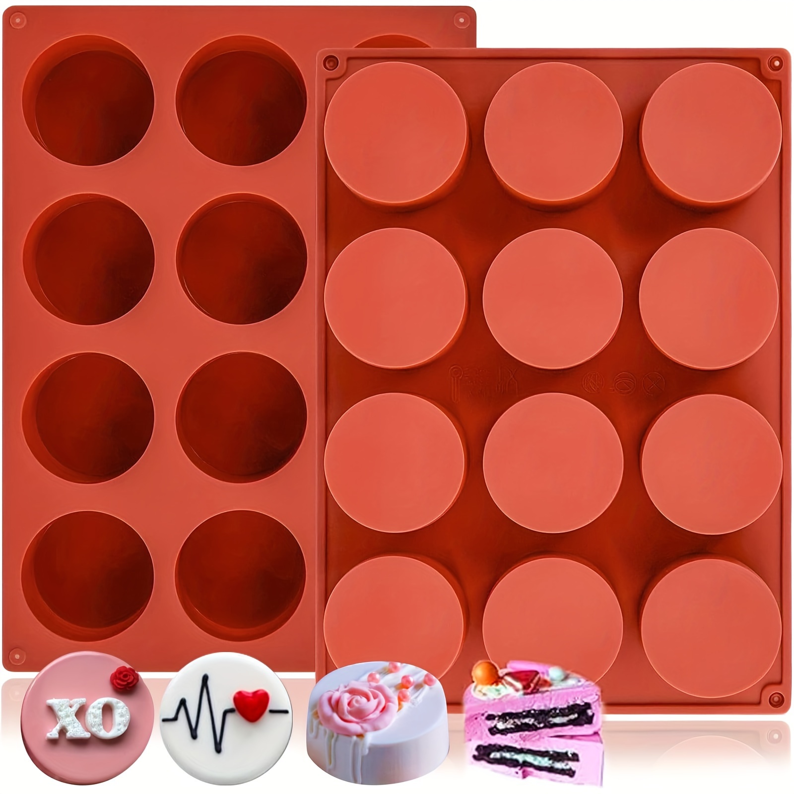 Silicone Candy Molds 2-pack, 12 Cavities Round Cylinder Chocolate Mold For Oreo Cookies, Food-grade Baking Molds For Candy, , Pudding, Jelly, Mini Cakes & - Bpa Free
Silicone Candy Molds 2-pack, 12 Cavities Round Cylinder Chocolate Mold For Oreo Cookies, Food-grade Baking Molds For Candy, , Pudding, Jelly, Mini Cakes & - Bpa Free