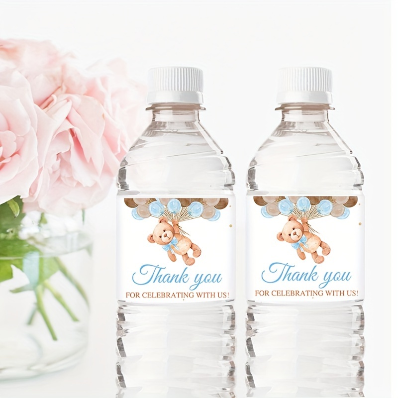 12pcs Blue Teddy Bear Water Bottle Labels For Boys' Birthday Party - 7.9"x1.97" Thank You Stickers, Diy Holiday Gift Decorations & 500ml/16.9oz Bottles
12pcs Blue Teddy Bear Water Bottle Labels For Boys' Birthday Party - 7.9"x1.97" Thank You Stickers, Diy Holiday Gift Decorations & 500ml/16.9oz Bottles