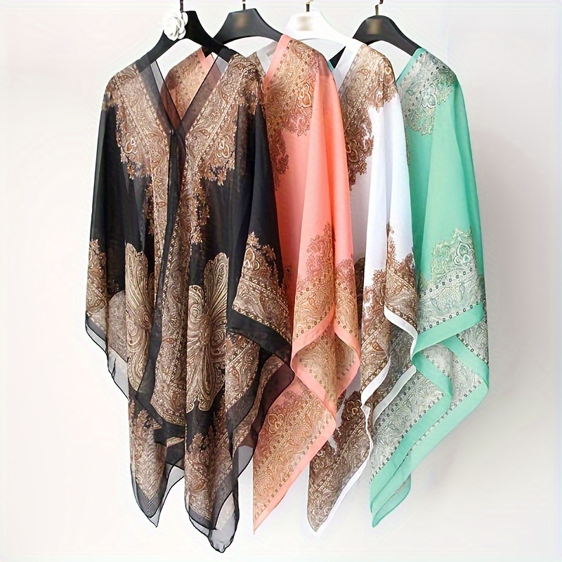 Chiffon Shawl For Women - Lightweight, Sun-protective Beach Scarf In Multiple Colors, Outdoor Activities
Chiffon Shawl For Women - Lightweight, Sun-protective Beach Scarf In Multiple Colors, Outdoor Activities