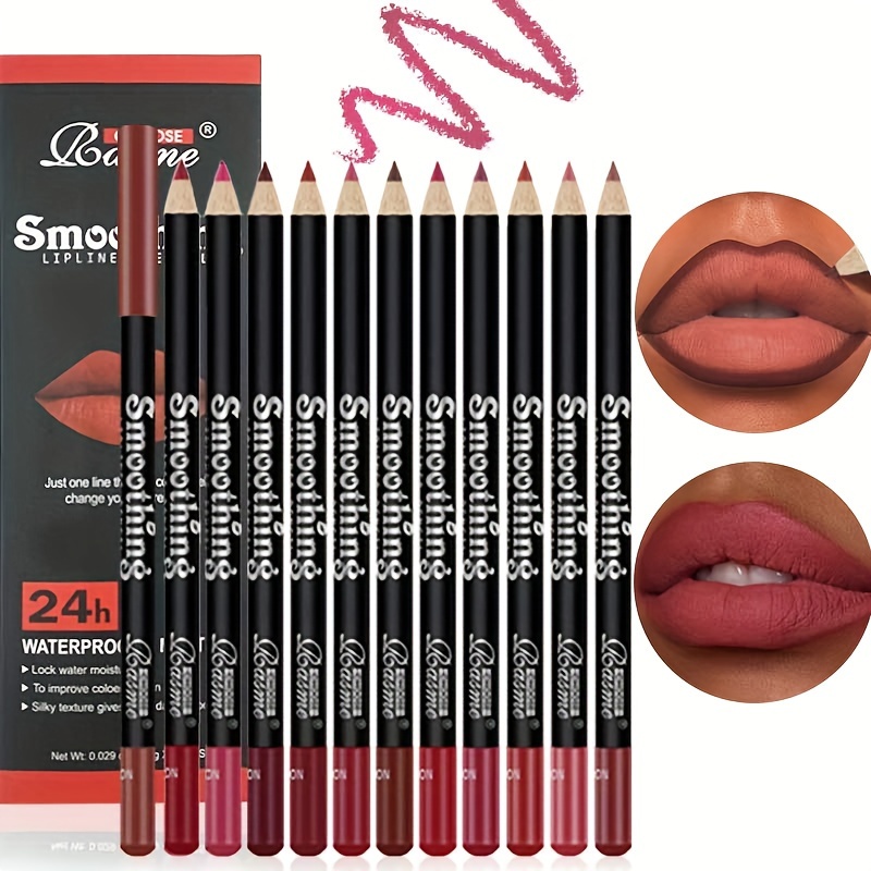 12pc Matte Lip Liner Pencil Set, Lipstick Pencil Gift Set, Smooth Application, Long-lasting Velvet Texture, Assorted Mocha Shades, Makeup Kit For Lip Contouring And Definition, Ideal Gifts For Women
12pc Matte Lip Liner Pencil Set, Lipstick Pencil Gift Set, Smooth Application, Long-lasting Velvet Texture, Assorted Mocha Shades, Makeup Kit For Lip Contouring And Definition, Ideal Gifts For Women
