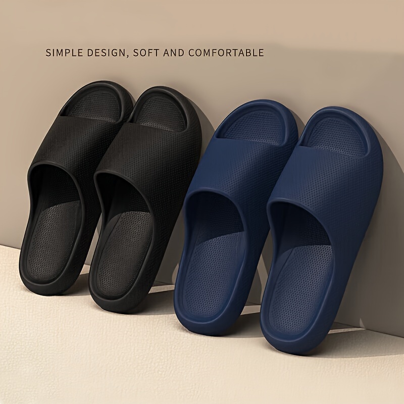 Men's Solid Eva Slides, Non Slip Quick-drying Open Toe Slippers For Indoor Walking And Bathroom Shower
Men's Solid Eva Slides, Non Slip Quick-drying Open Toe Slippers For Indoor Walking And Bathroom Shower