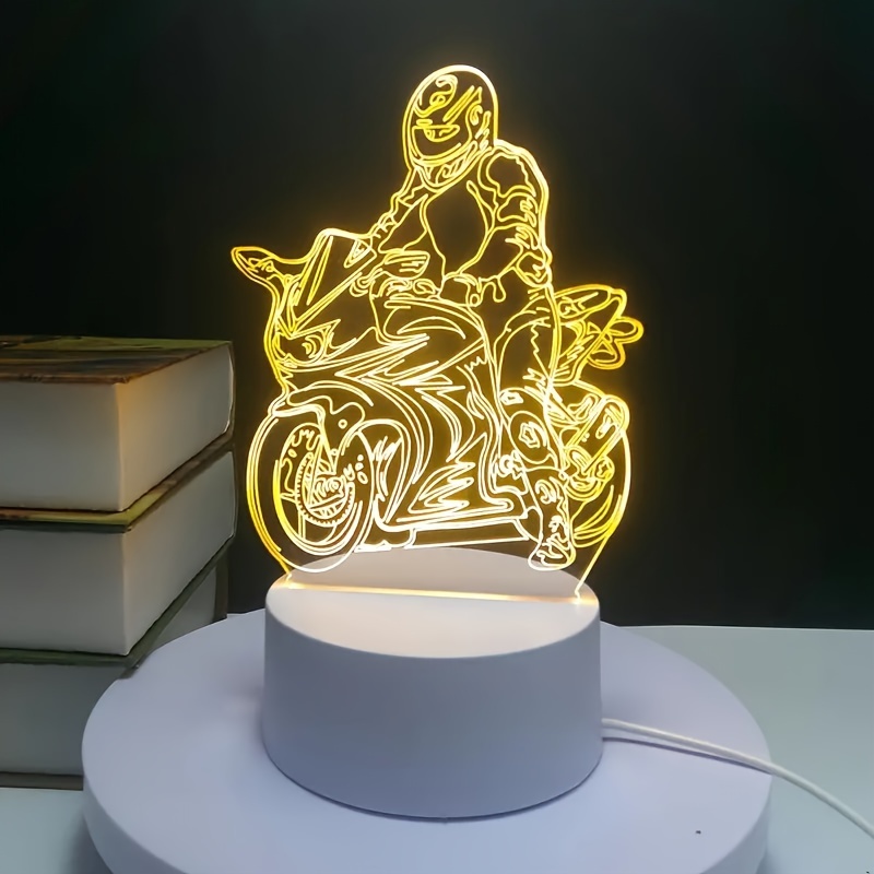 Off-road Motorcycle 3d Night Light, Motorcycle Off-road Light, Motorcycle Led Off-road Vehicle Decoration Room, Night Light, Suitable For Thanksgiving Holiday Birthday Christmas Gifts
Off-road Motorcycle 3d Night Light, Motorcycle Off-road Light, Motorcycle Led Off-road Vehicle Decoration Room, Night Light, Suitable For Thanksgiving Holiday Birthday Christmas Gifts
