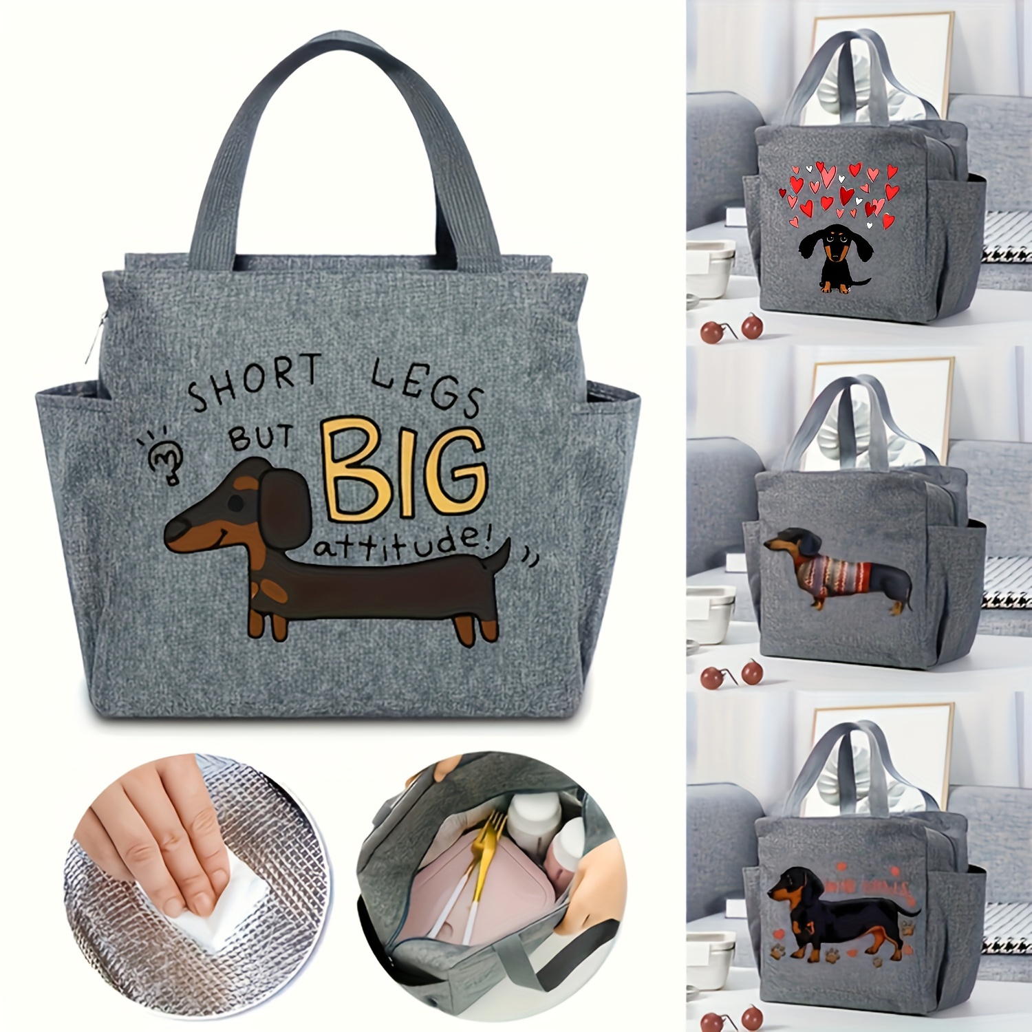 Dachshund Print Insulated Picnic Bag, Large Outdoor Camping Handbags, Travel Barbecue Meal Drink Lunch Box Bags
Dachshund Print Insulated Picnic Bag, Large Outdoor Camping Handbags, Travel Barbecue Meal Drink Lunch Box Bags