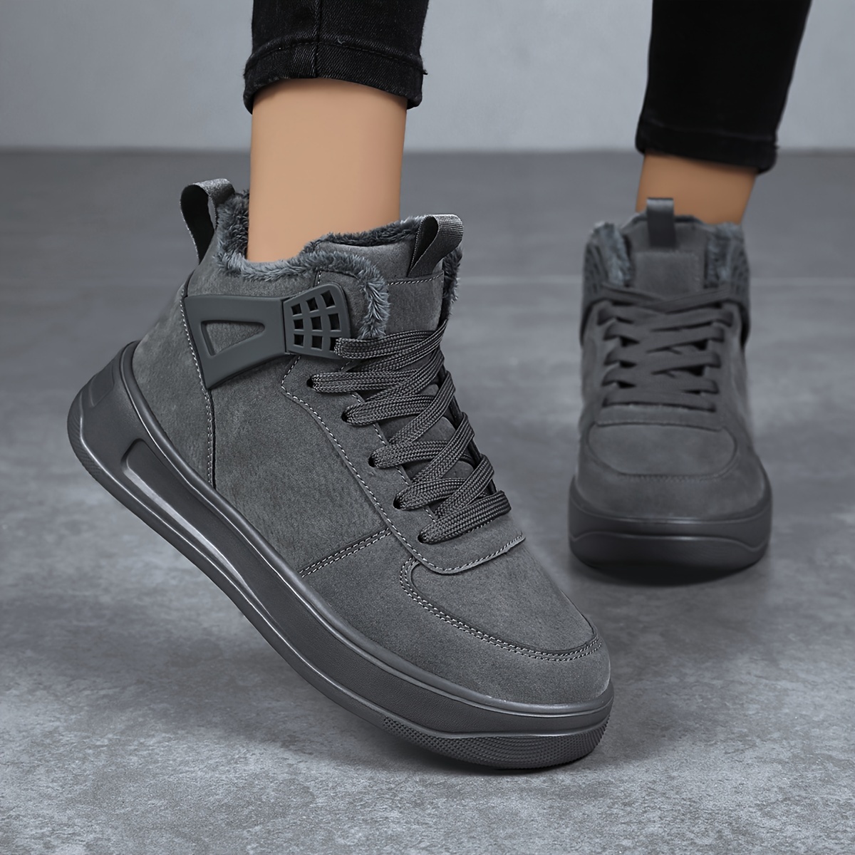 Légères Doublées en - Chaussures de Montantes Confortables Lacets, Semelle Antidérapante Activités Extérieures, Chaussures de Décontractées Grises
Légères Doublées en - Chaussures de Montantes Confortables Lacets, Semelle Antidérapante Activités Extérieures, Chaussures de Décontractées Grises