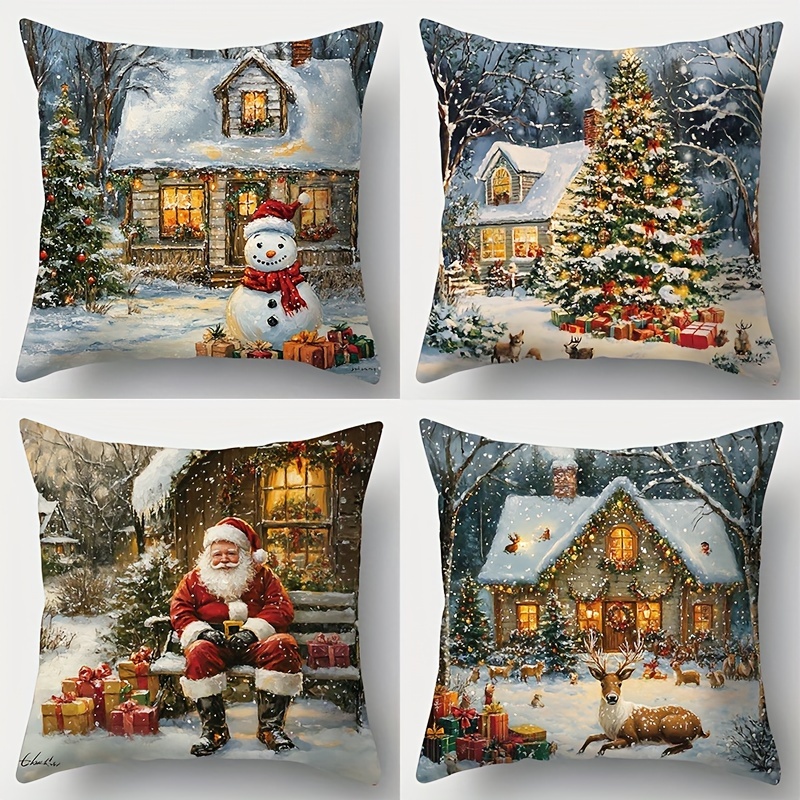 4pcs New Christmas Pillowcase, Santa , Christmas Tree, , And 17.7 * 17.7 , Suitable For And Sofa Decoration, Accessories, Sofa Pillowcase (excluding )
4pcs New Christmas Pillowcase, Santa , Christmas Tree, , And 17.7 * 17.7 , Suitable For And Sofa Decoration, Accessories, Sofa Pillowcase (excluding )