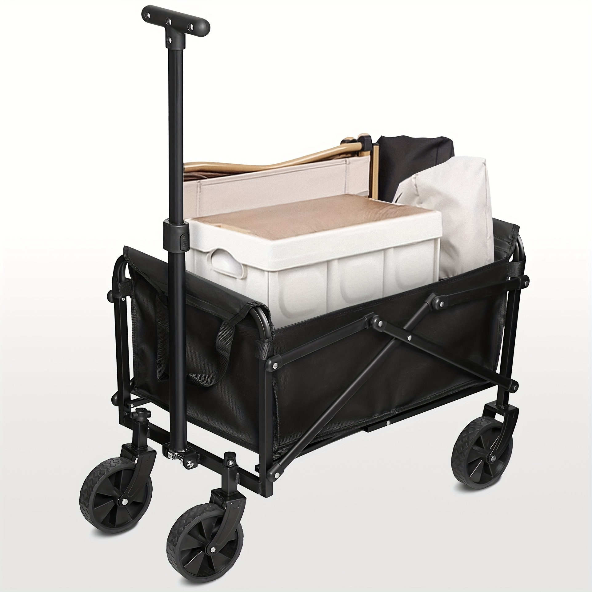 1pc Foldable Shopping Cart With Cover - Stainless Steel Wheels, Double Stair Climbing Cart Large Capacity Trolley For Groceries
1pc Foldable Shopping Cart With Cover - Stainless Steel Wheels, Double Stair Climbing Cart Large Capacity Trolley For Groceries