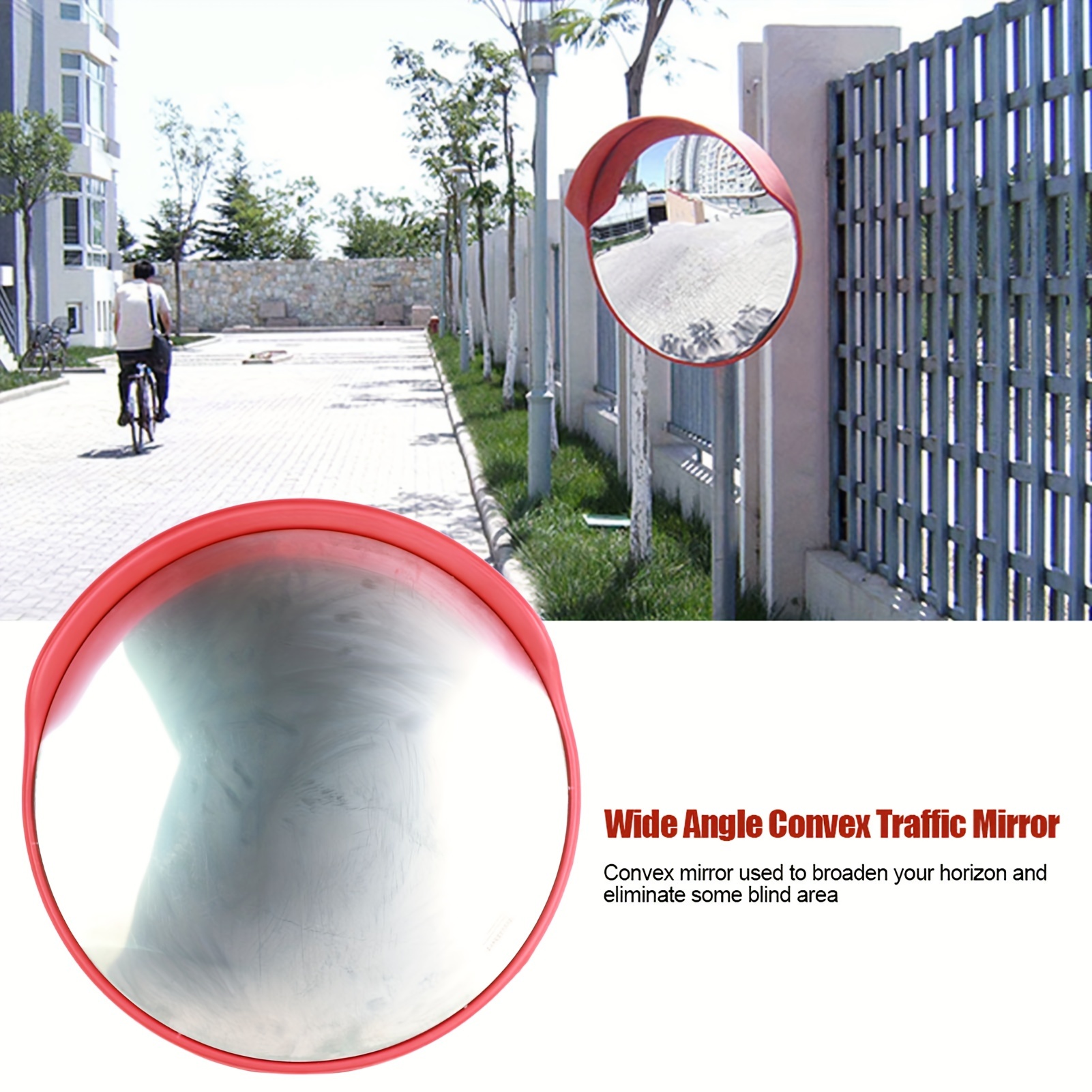 23.62in Convex Mirror Outdoor, Security Driveway Mirror Pc Traffic Mirror Wide Angle With Adjustable Fixing Bracket For Garage, Warehouse, Blind Spot Mirror Indoor Outdoor 60cm
23.62in Convex Mirror Outdoor, Security Driveway Mirror Pc Traffic Mirror Wide Angle With Adjustable Fixing Bracket For Garage, Warehouse, Blind Spot Mirror Indoor Outdoor 60cm