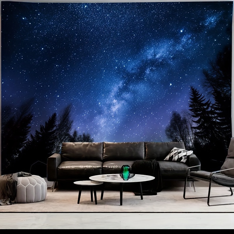 Milky Way Starry Night Tapestry: Forest Wall Hanging For Bedroom Aesthetics - Suitable For Living Room Or Dormitory
Milky Way Starry Night Tapestry: Forest Wall Hanging For Bedroom Aesthetics - Suitable For Living Room Or Dormitory