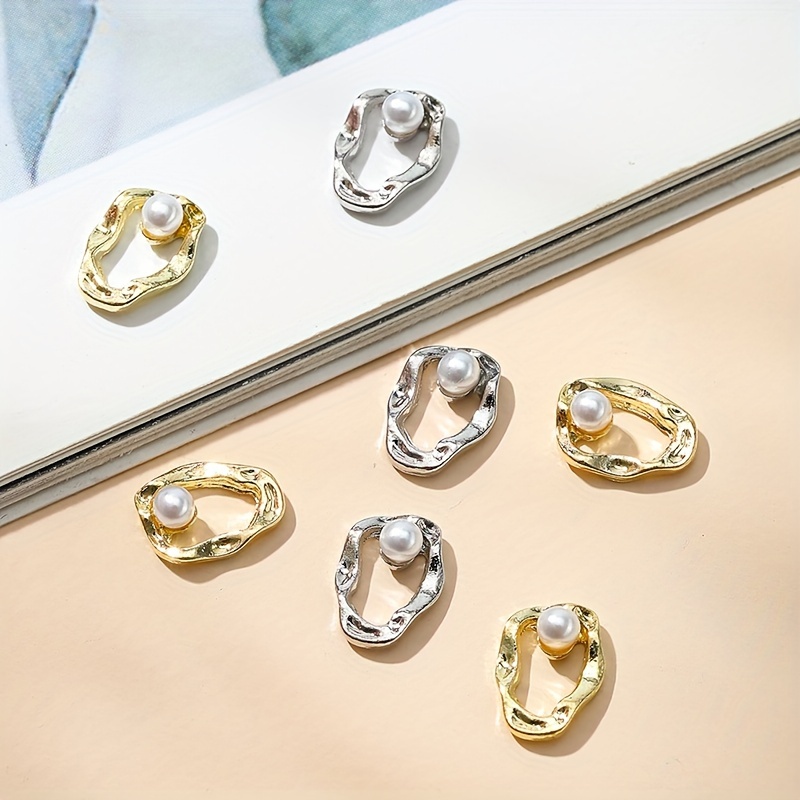 10pcs Sparkling Nail Art Charms - 3d Alloy Crystal & Pearl Space- Pendants, Golden & Silvery Decorations For Diy Manicure
10pcs Sparkling Nail Art Charms - 3d Alloy Crystal & Pearl Space- Pendants, Golden & Silvery Decorations For Diy Manicure