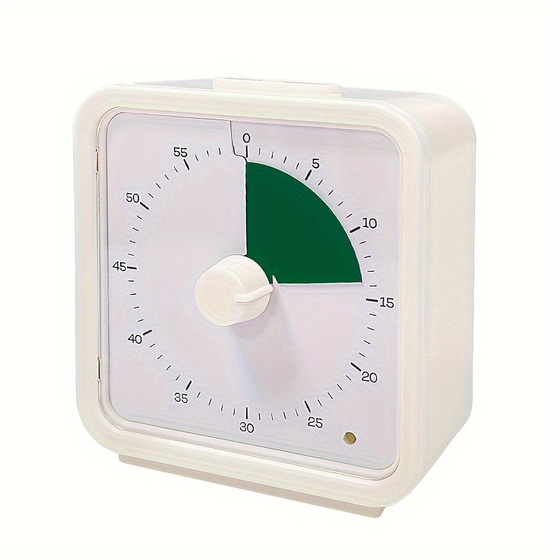 60-minute Silent Visual Timer With Loud Alarm, Plastic Material, Aaa Battery Powered (batteries Not Included) For Study, Office, Meeting, Exam, Kitchen Use
60-minute Silent Visual Timer With Loud Alarm, Plastic Material, Aaa Battery Powered (batteries Not Included) For Study, Office, Meeting, Exam, Kitchen Use