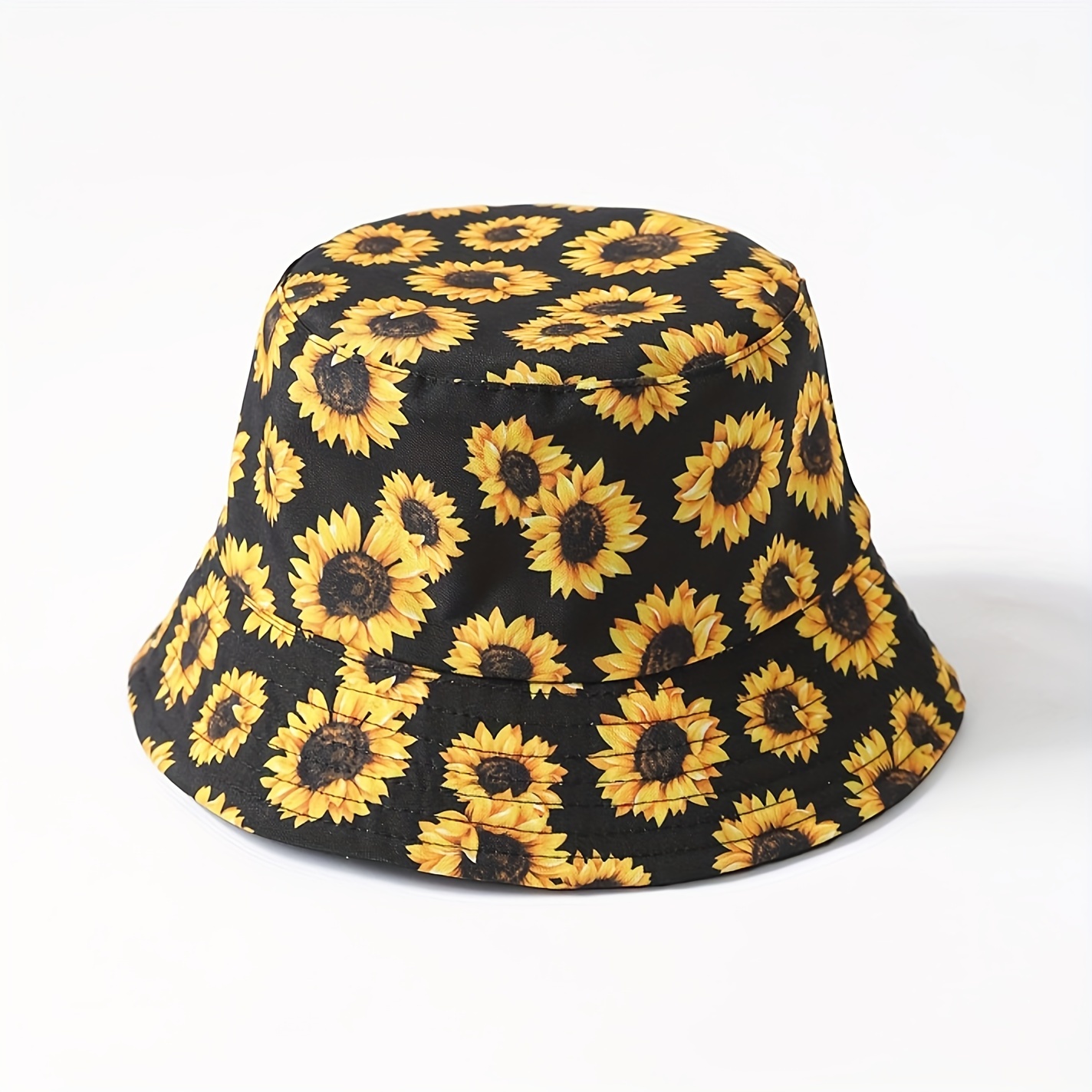 Sunflower Hat, 100% Polyester Lightweight Uv Protection Cap For Travel & Beach, Black With Vibrant Yellow Sunflower Design, Foldable & , Travel Bucket Hat | Sunflower Design Hat | Polyester Hat
Sunflower Hat, 100% Polyester Lightweight Uv Protection Cap For Travel & Beach, Black With Vibrant Yellow Sunflower Design, Foldable & , Travel Bucket Hat | Sunflower Design Hat | Polyester Hat