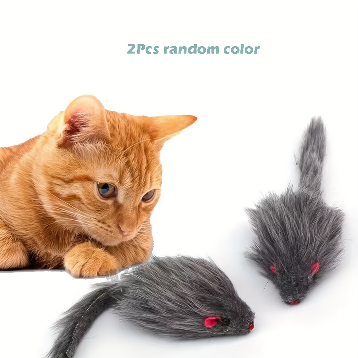 Lot de 2 Jouets en Peluche Souris pour Chat - , Durables & Amusants pour Toutes les Races, Couleurs Aléatoires (Orange & avec Yeux Rouges)
Lot de 2 Jouets en Peluche Souris pour Chat - , Durables & Amusants pour Toutes les Races, Couleurs Aléatoires (Orange & avec Yeux Rouges)