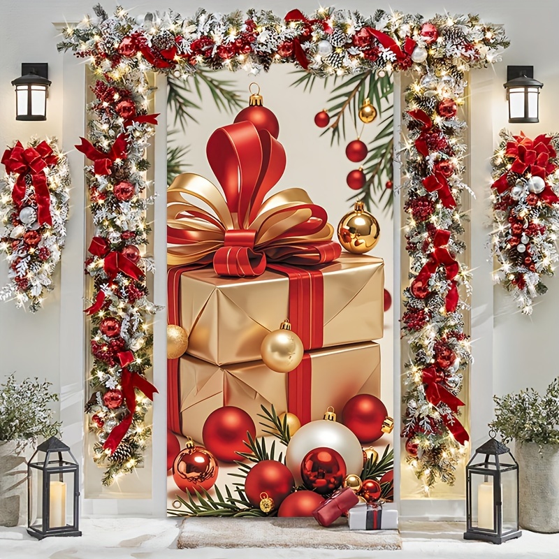 Christmas Gift Door Banner - Polyester, No Electricity Required, Suitable For Christmas, New Year, And Winter Decorations
Christmas Gift Door Banner - Polyester, No Electricity Required, Suitable For Christmas, New Year, And Winter Decorations