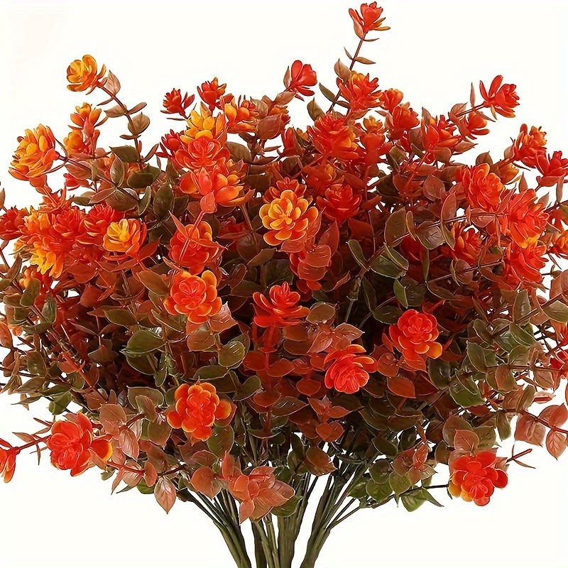 4 Bundles Artificial Orange Fall Flowers - Plastic Plant Decor For Thanksgiving, Christmas, And Wedding
4 Bundles Artificial Orange Fall Flowers - Plastic Plant Decor For Thanksgiving, Christmas, And Wedding