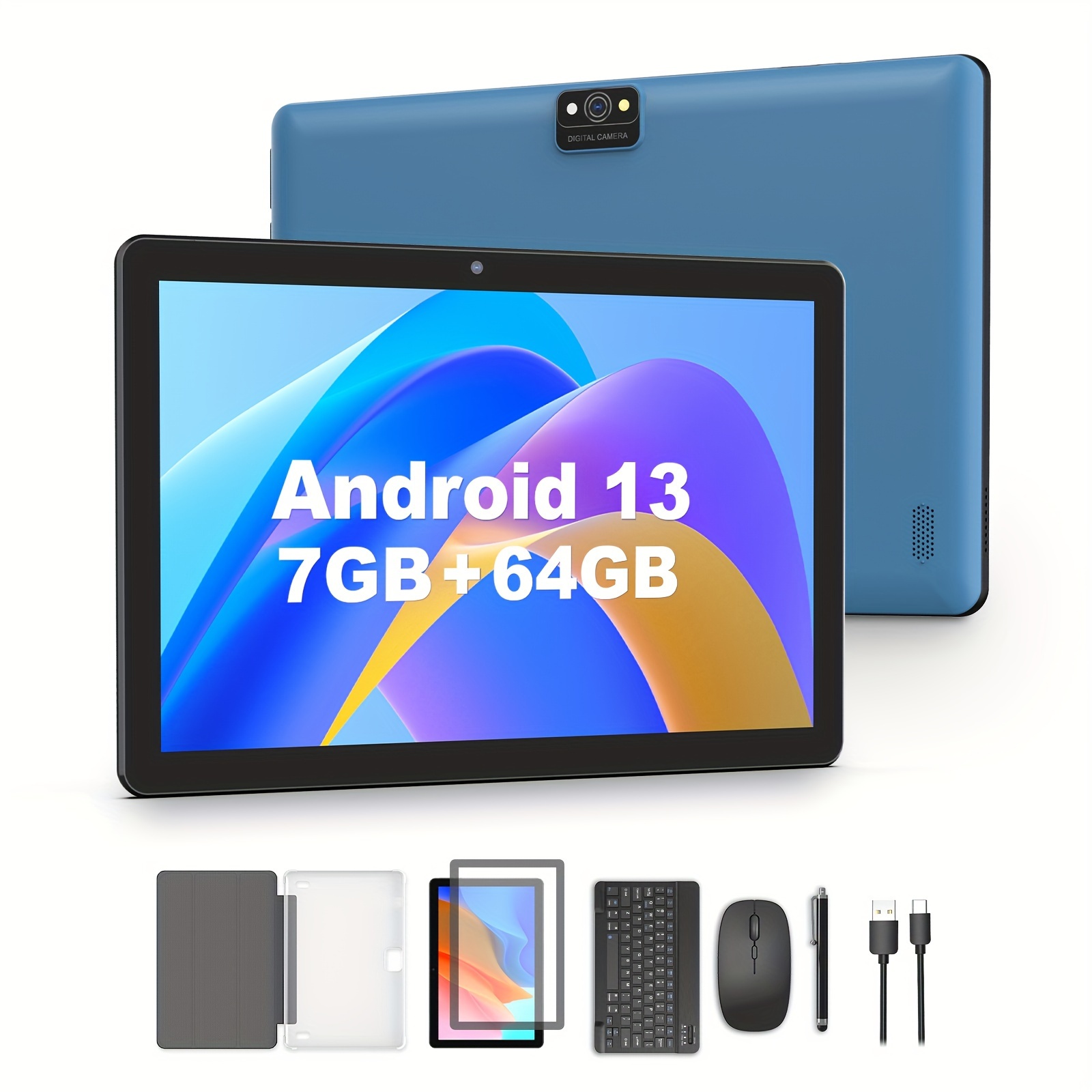 Latest 13 Tablet, 10 Inch Tablet, 3gb 64gb Rom, 1tb Tf Expansion, 5g Dual Band Wifi6 Tablet, 2mp+8mp Camera, 6000mah Battery, 2in 1 Tablet With Keyboard, Mouse And Case
Latest 13 Tablet, 10 Inch Tablet, 3gb 64gb Rom, 1tb Tf Expansion, 5g Dual Band Wifi6 Tablet, 2mp+8mp Camera, 6000mah Battery, 2in 1 Tablet With Keyboard, Mouse And Case