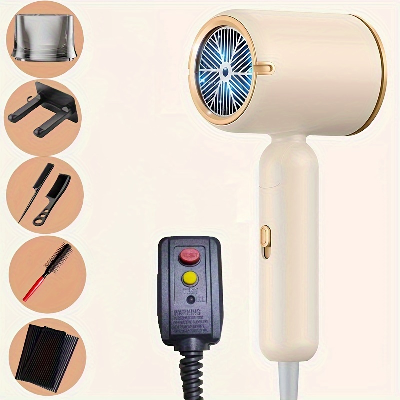 Folding Hair Dryer With Cold & Hot Air, Portable &, Power-out Protection For Home Use
Folding Hair Dryer With Cold & Hot Air, Portable &, Power-out Protection For Home Use