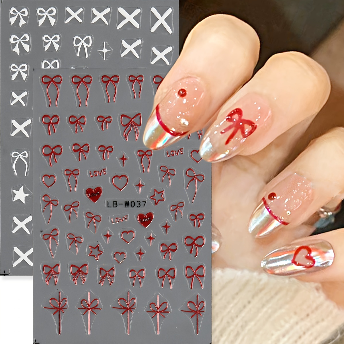 Bowknot Butterfly Design Nail Art Stickers, Self Adhesive Nail Art Decals For Nail Art Decoration,nail Art Supplies For Women And Girls
Bowknot Butterfly Design Nail Art Stickers, Self Adhesive Nail Art Decals For Nail Art Decoration,nail Art Supplies For Women And Girls