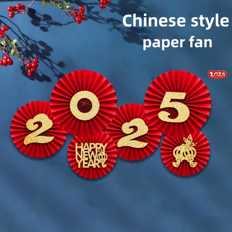 2025 Chinese New Year Celebration Kit: 1pc Paper Fan Decorations For Home & Window - No-adhesive, -on Design, Living Room & Door Decoration
2025 Chinese New Year Celebration Kit: 1pc Paper Fan Decorations For Home & Window - No-adhesive, -on Design, Living Room & Door Decoration