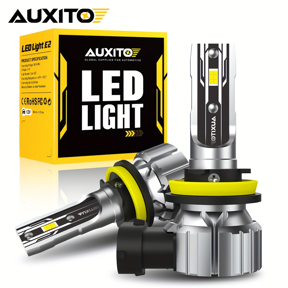 Auxito 2pcs H11 Led Headlight No Fan H8 H9 H16 Fog Lamp Daytime Running Lights 6500k White Csp Chip, Without Battery
Auxito 2pcs H11 Led Headlight No Fan H8 H9 H16 Fog Lamp Daytime Running Lights 6500k White Csp Chip, Without Battery