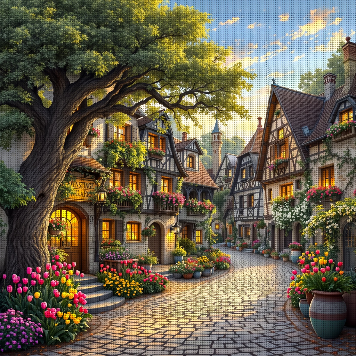 1 Set Zuoanlf 40x40cm Diy Stitch Kit, Scenery Stitching, Fabric Material, Includes Pattern & , Ideal For Living Room & Bedroom Decor
1 Set Zuoanlf 40x40cm Diy Stitch Kit, Scenery Stitching, Fabric Material, Includes Pattern & , Ideal For Living Room & Bedroom Decor