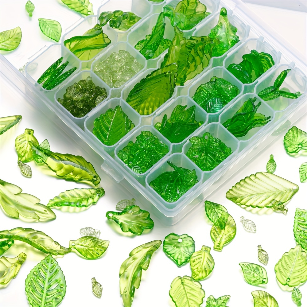 Acrylic Leaf Charms, 10-100pcs Green Leaf Beads Pendants For Diy Jewelry Making, Necklace, Bracelet, Earring Accessories
Acrylic Leaf Charms, 10-100pcs Green Leaf Beads Pendants For Diy Jewelry Making, Necklace, Bracelet, Earring Accessories