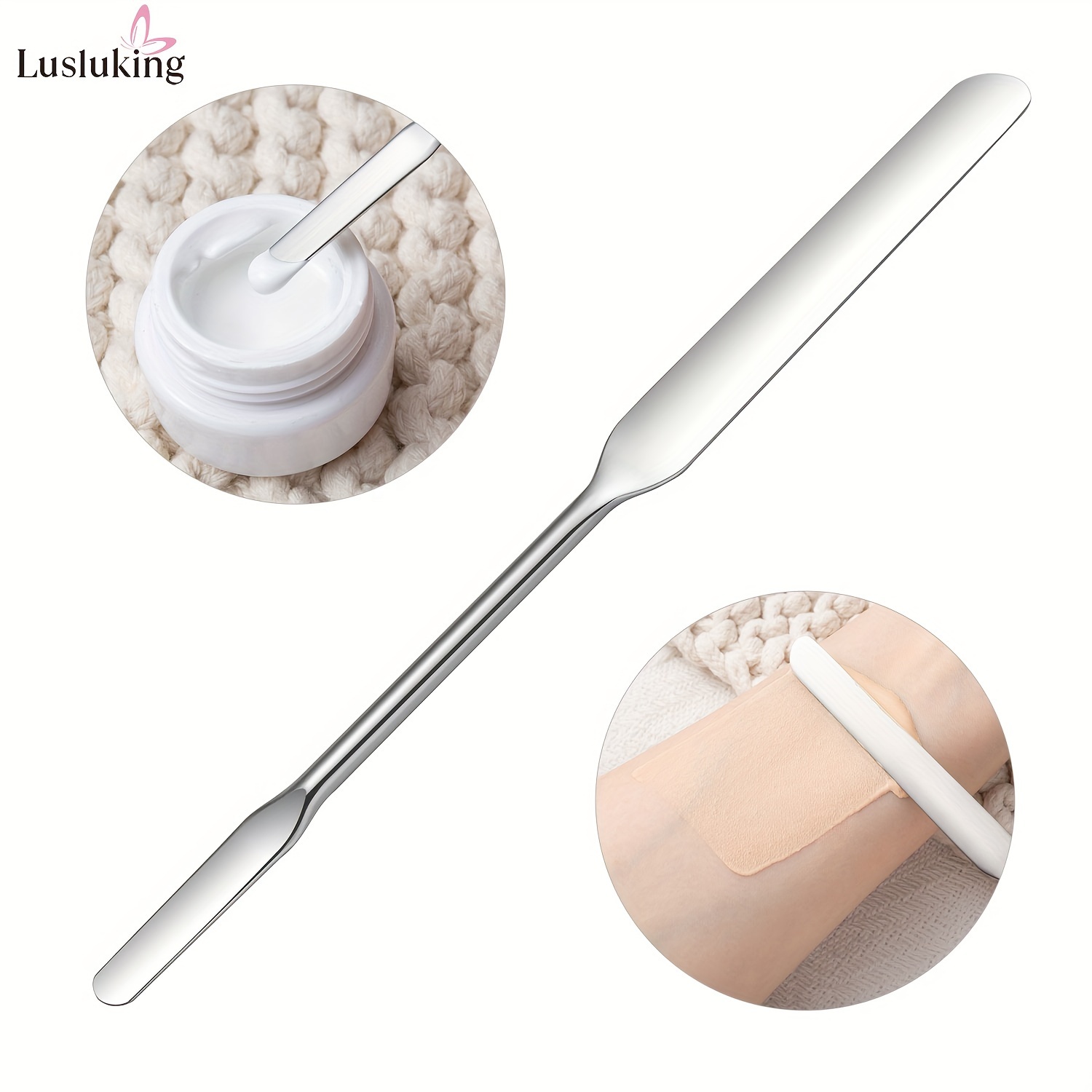 Spatule de Maquillage Professionnelle en Acier Inoxydable LUSLUKING - Hypoallergénique, pour Crèmes & Lotions, pour la Beauté Coréenne &
Spatule de Maquillage Professionnelle en Acier Inoxydable LUSLUKING - Hypoallergénique, pour Crèmes & Lotions, pour la Beauté Coréenne &