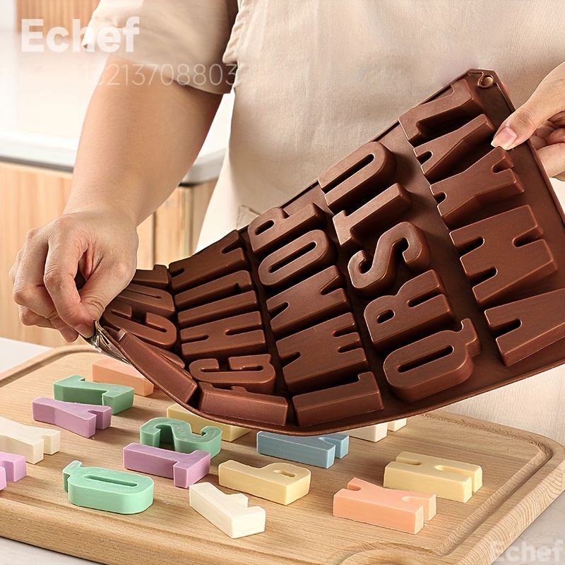 Silicone Letter Mold Tray, Large Alphabet Chocolate & Baking Mold, 26-cavity A-z, Rectangle Shaped Silicone Casting Mold For Resin, Crayons, Biscuits, Diy Crafts, Kitchen Utensils, Oven & Freezer Safe
Silicone Letter Mold Tray, Large Alphabet Chocolate & Baking Mold, 26-cavity A-z, Rectangle Shaped Silicone Casting Mold For Resin, Crayons, Biscuits, Diy Crafts, Kitchen Utensils, Oven & Freezer Safe