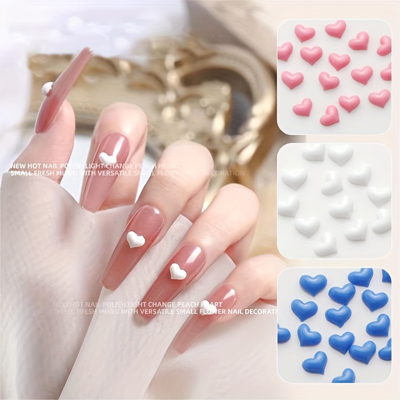 50pcs Cute 3d Love Heart Nail Charms In Pink, - , Nail Art Accessories For Women & Girls, Nail Art Charms
50pcs Cute 3d Love Heart Nail Charms In Pink, - , Nail Art Accessories For Women & Girls, Nail Art Charms