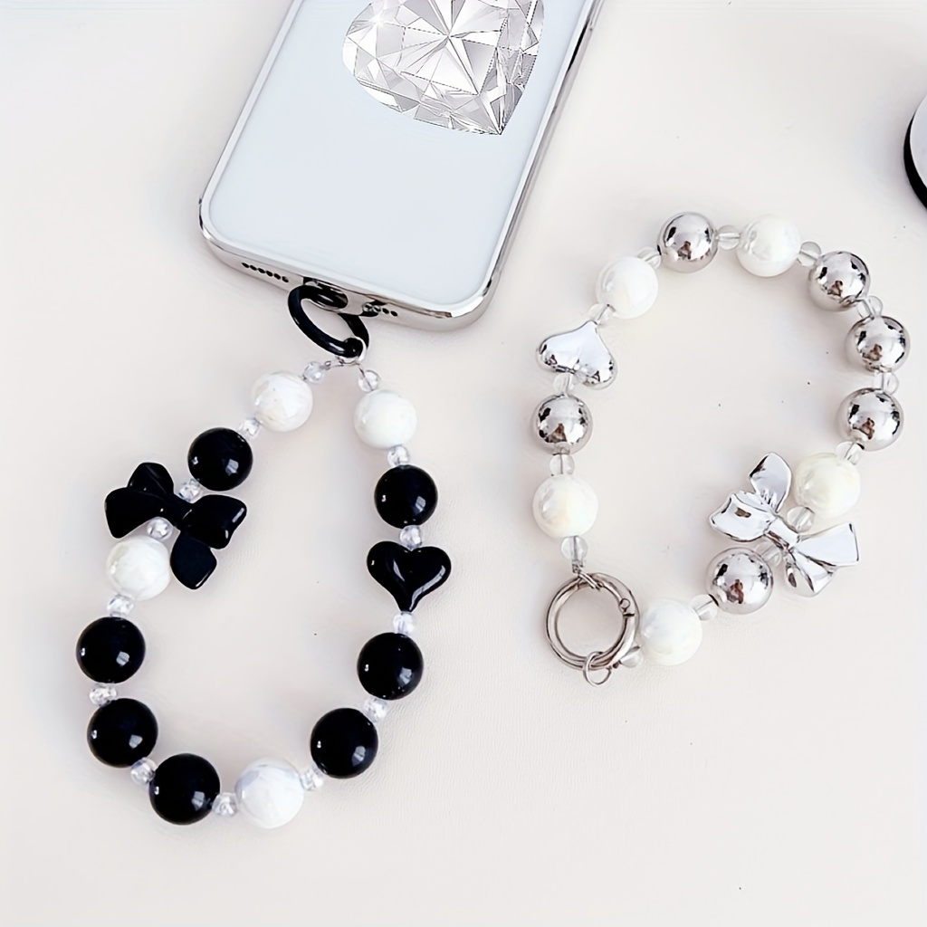 1pc New Acrylic Love Bow Short Mobile Phone Chain Love Pendant Beaded Mobile Phone Chain Wrist Chain
1pc New Acrylic Love Bow Short Mobile Phone Chain Love Pendant Beaded Mobile Phone Chain Wrist Chain
