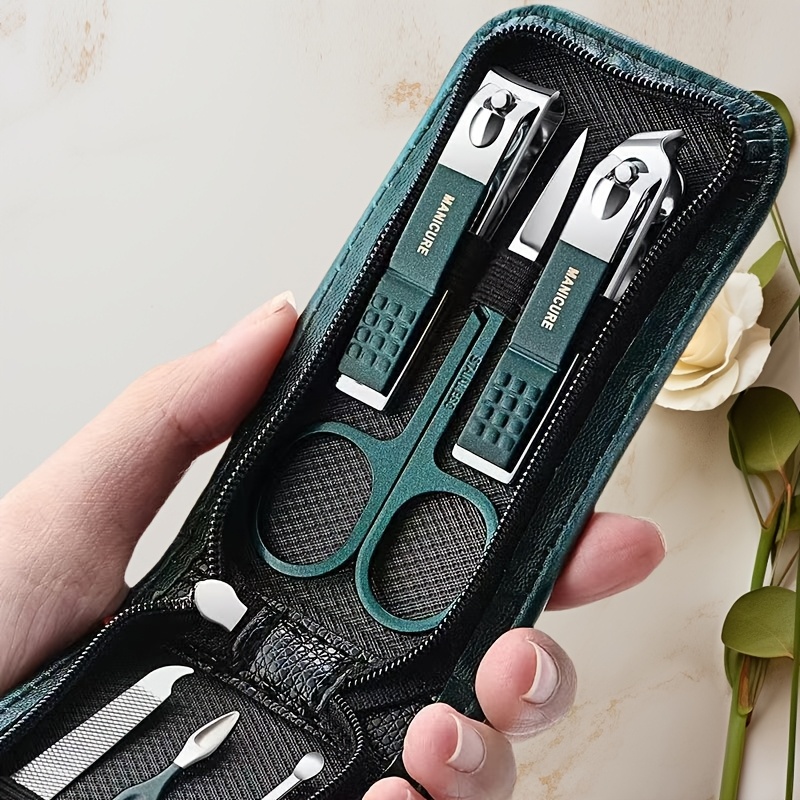 6pcs Professional Manicure & Pedicure Set - Hypoallergenic Stainless Steel Nail Clippers, Scissors, Ear Pick With Textured Case - Ideal For Men, Women, & Elderly Care, Battery-free, Nail Tech Supplies
6pcs Professional Manicure & Pedicure Set - Hypoallergenic Stainless Steel Nail Clippers, Scissors, Ear Pick With Textured Case - Ideal For Men, Women, & Elderly Care, Battery-free, Nail Tech Supplies