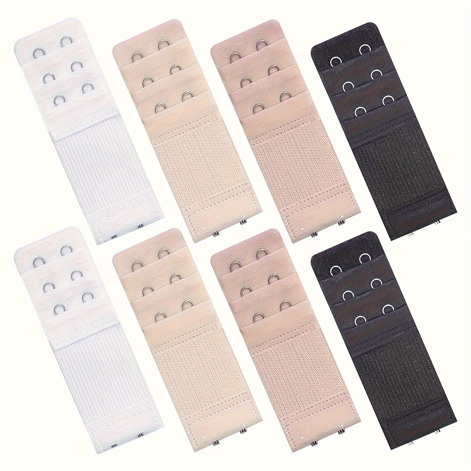 8pcs Solid 2 Hooks Bra Strap Extenders, Comfortable Adjustable Bra Band Buckle, Women's Lingerie & Underwear Accessories
8pcs Solid 2 Hooks Bra Strap Extenders, Comfortable Adjustable Bra Band Buckle, Women's Lingerie & Underwear Accessories