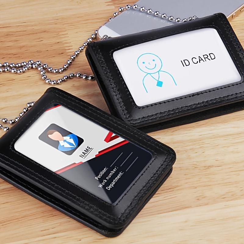 Lytwlzk Premium Genuine Leather Id Badge Holder With Stainless Steel - , Name Tag Case For Office, Hospitality, And Public Safety Professionals - Black, Badge Display|stylish |polished , Lytwlzk
Lytwlzk Premium Genuine Leather Id Badge Holder With Stainless Steel - , Name Tag Case For Office, Hospitality, And Public Safety Professionals - Black, Badge Display|stylish |polished , Lytwlzk