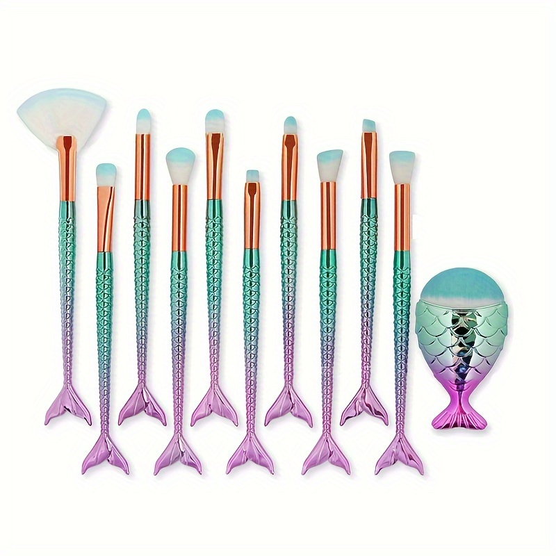 Makeup Brushes 11pcs Make Up Foundation Eyebrow Eyeliner Blush Cosmetic Concealer Brushes(mermaid Colorful)
Makeup Brushes 11pcs Make Up Foundation Eyebrow Eyeliner Blush Cosmetic Concealer Brushes(mermaid Colorful)