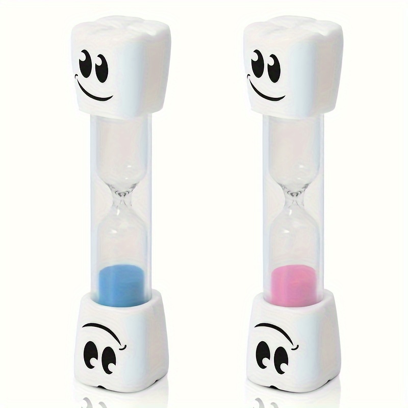 2pcs Cute Face 2-minute Sand Timer - Blue & Pink Timer Design, Glass With White Lid, Toothbrushing, Cooking, And Study Reminders
2pcs Cute Face 2-minute Sand Timer - Blue & Pink Timer Design, Glass With White Lid, Toothbrushing, Cooking, And Study Reminders