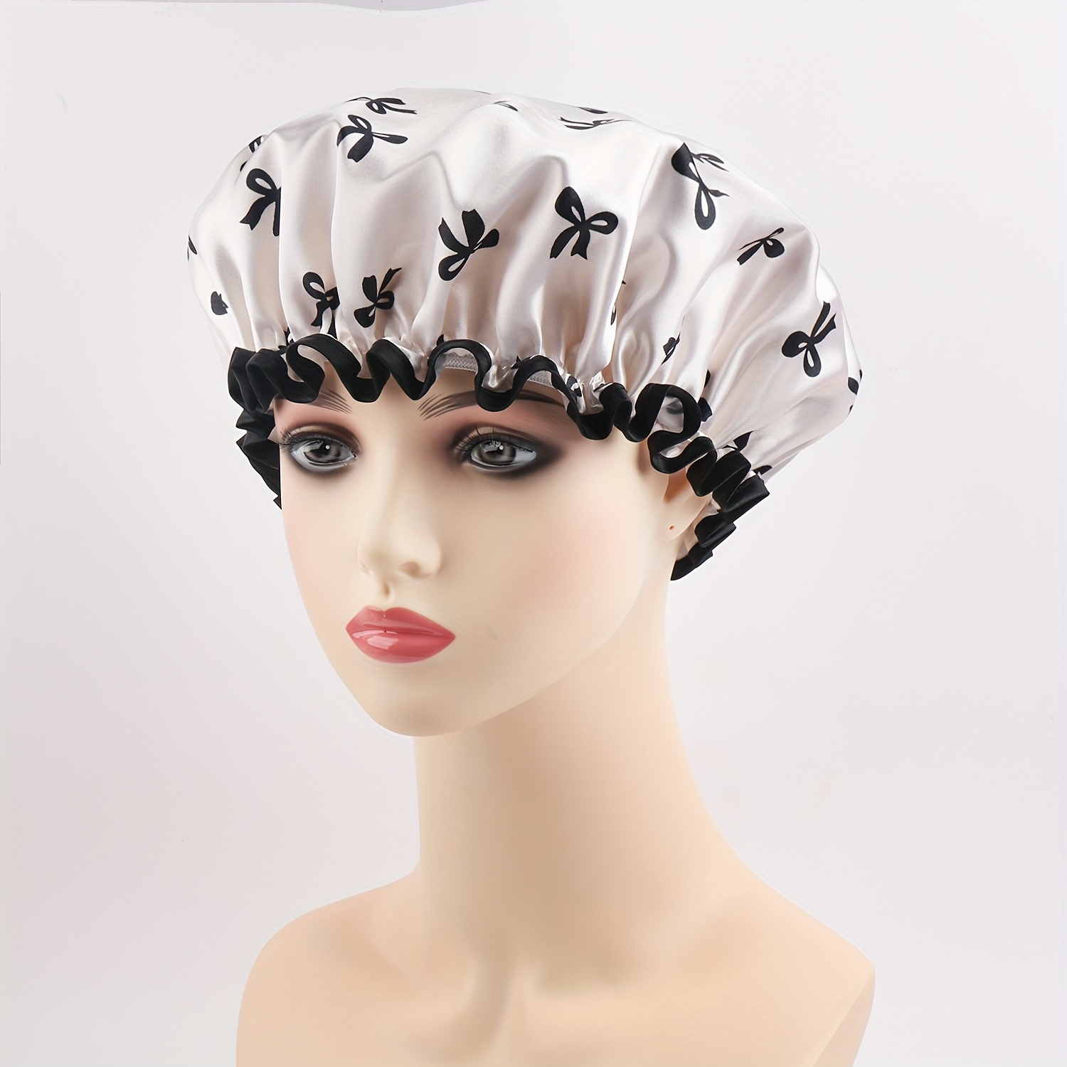 Women's Reusable Double-layer Waterproof Shower Cap - 100% Polyester With Durable Polycarbonate Elastic Band
Women's Reusable Double-layer Waterproof Shower Cap - 100% Polyester With Durable Polycarbonate Elastic Band